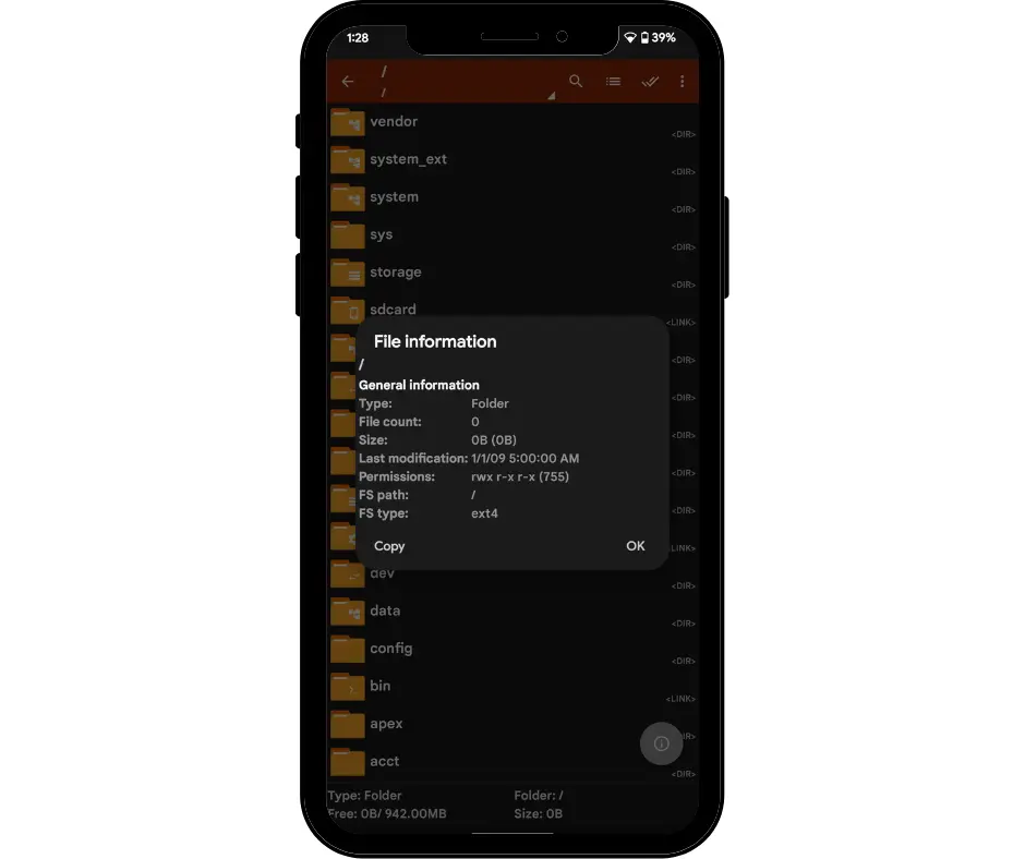 See File Information by clicking on icone